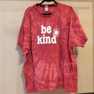 Tie Dye Red Be Kind Shirt 3xl